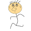 Strichmann funny cartoon character