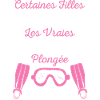 Femme plongée sous marine