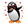 Dabbing Penguin Dab Dance Sunglasses Stars Lust