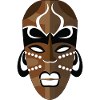 Mask African man.brights