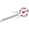 Cartoon Heart / Flying Heart (2c)