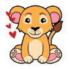 petit lion doux bébé lion