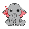 little cute elephant baby