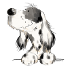 English Setter I Dogs Comic Gift