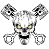 Biker skull 02