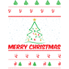 Ugly Christmas Tree Merry Christmas Design