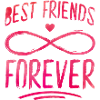 best friends forever heart