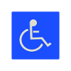 Sign wheelchair user disabled