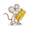 Mouse holding Cheese