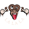 funny monkey lalala symbol illustration tongue