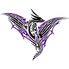 Fantasy dragon with large wings