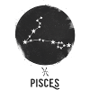 Minimal Pisces Zodiac Sign