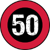 Shield 50 vintage birthday