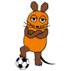 Maus mit Fußball