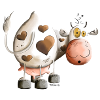 Cow with heart