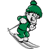 Winter holiday ski kids
