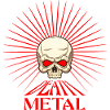 Death metal music skull