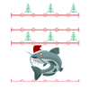 Merry Fishmas Anglershirt Wels Christmas