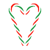 Candy Cane Heart