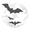 Night flight of bats