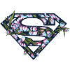 DC Comics Superman Classic Logo Flowers