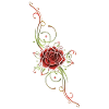 Filigree Tribal with large rose