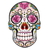 Mexican Sugar Skull, day of the dead