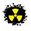 Yellow / yellow Radioactive, radioactivity symbol