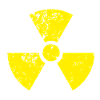 Yellow radioactive, radioactivity symbol