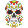 Masque de crâne en sucre