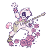 Pastel Goth Kawaii Heavy Metal Cat Guitar Goth