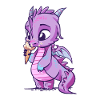 Petit dragon avec glace