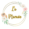 the gold bride and flowers