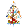 Guitars Christmas Pine Tree