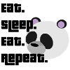 Panda-Eat Sleep Eat Repeat