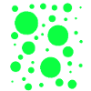 Neon Green Dots