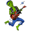 Space Alien Guitarist Musician