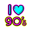 90'erne Love I love 90's gave idé 90'erne