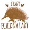 Crazy echidna lady