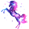 Einhorn unicorn Sterne Fantasy galaxy Universum