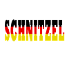 Schnitzel schwarz rot gold