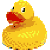 Pixel rubber duck