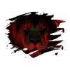 Marokko Lion Flag Paint Splatter