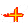 Carte et drapeau de Guernesey