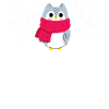 Frosteule Chouette avec écharpe