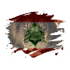 Lebanon Lion Flag Paint Splatter