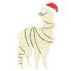 Christmas alpaca llama