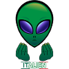 Alien Italy, funny Italy holiday shirt