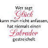 Hunde Spruch: Labrador Glück