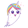 Bunter Einhorn Geist
